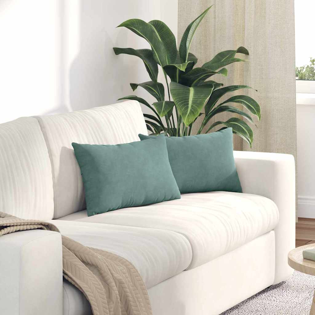 Jastučići za sofu 2 pcs Morska zelena 50 x 30 cm