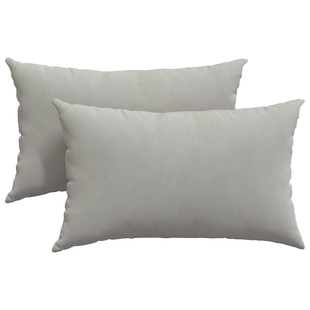 Jastučići za sofu 2 pcs Svijetlo siva 50 x 30 cm tkanina