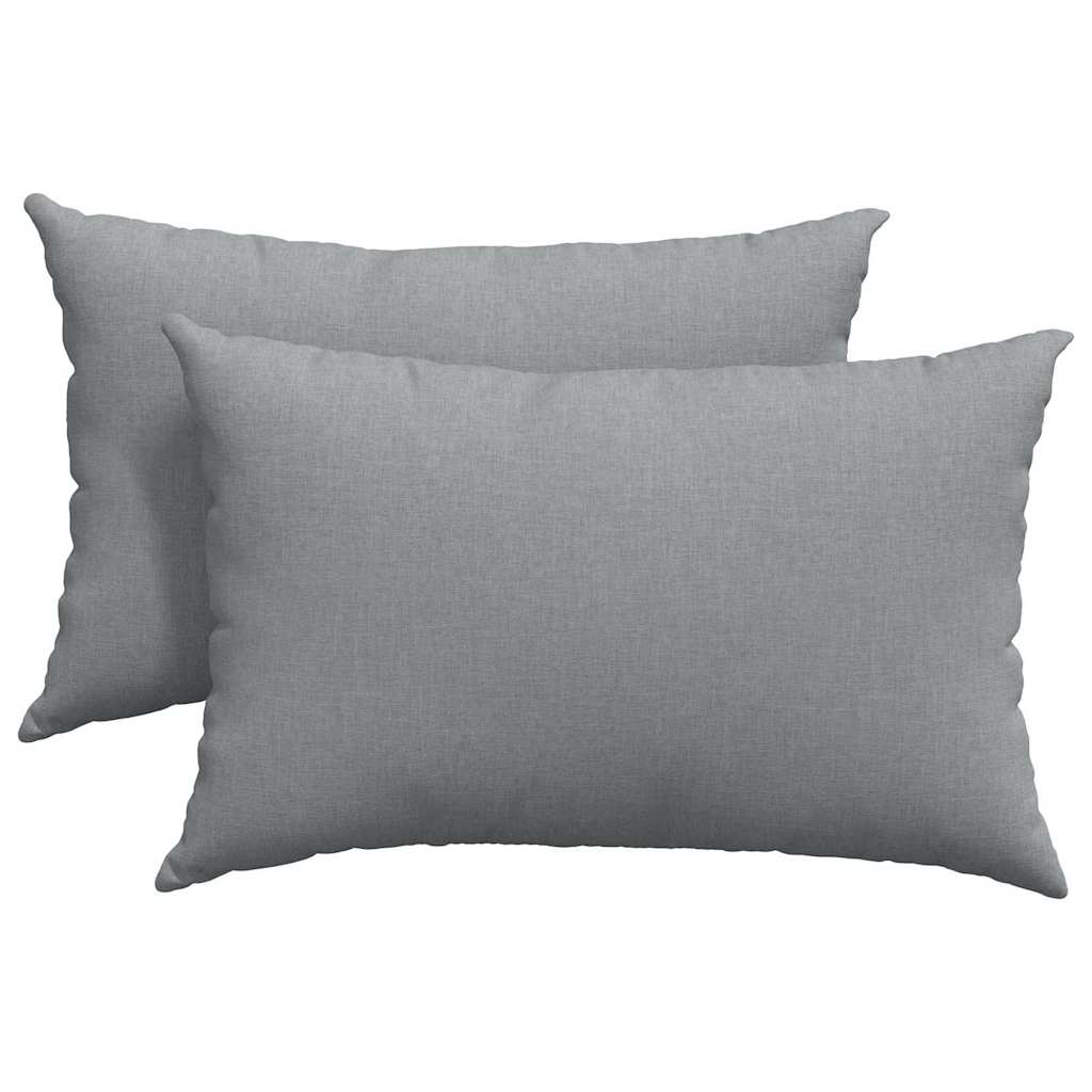 Jastučići za sofu 2 pcs Svijetlo siva 60 x 40 cm tkanina