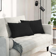 Jastučići za sofu 2 pcs Crna 60 x 40 cm tkanina