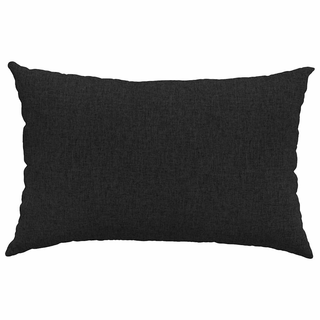 Jastučići za sofu 2 pcs Crna 60 x 40 cm tkanina