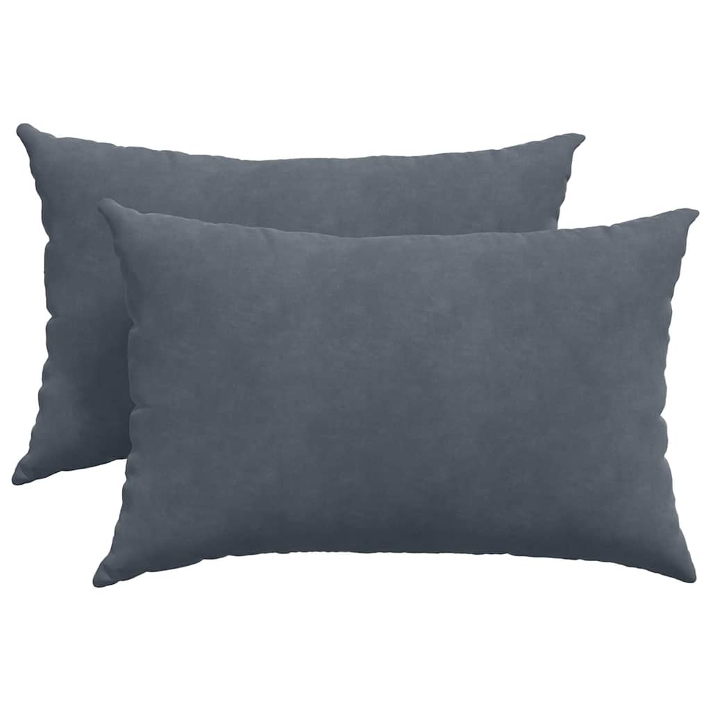 Jastučići za sofu 2 pcs Tamno siva 60 x 40 cm Kordura tekstil