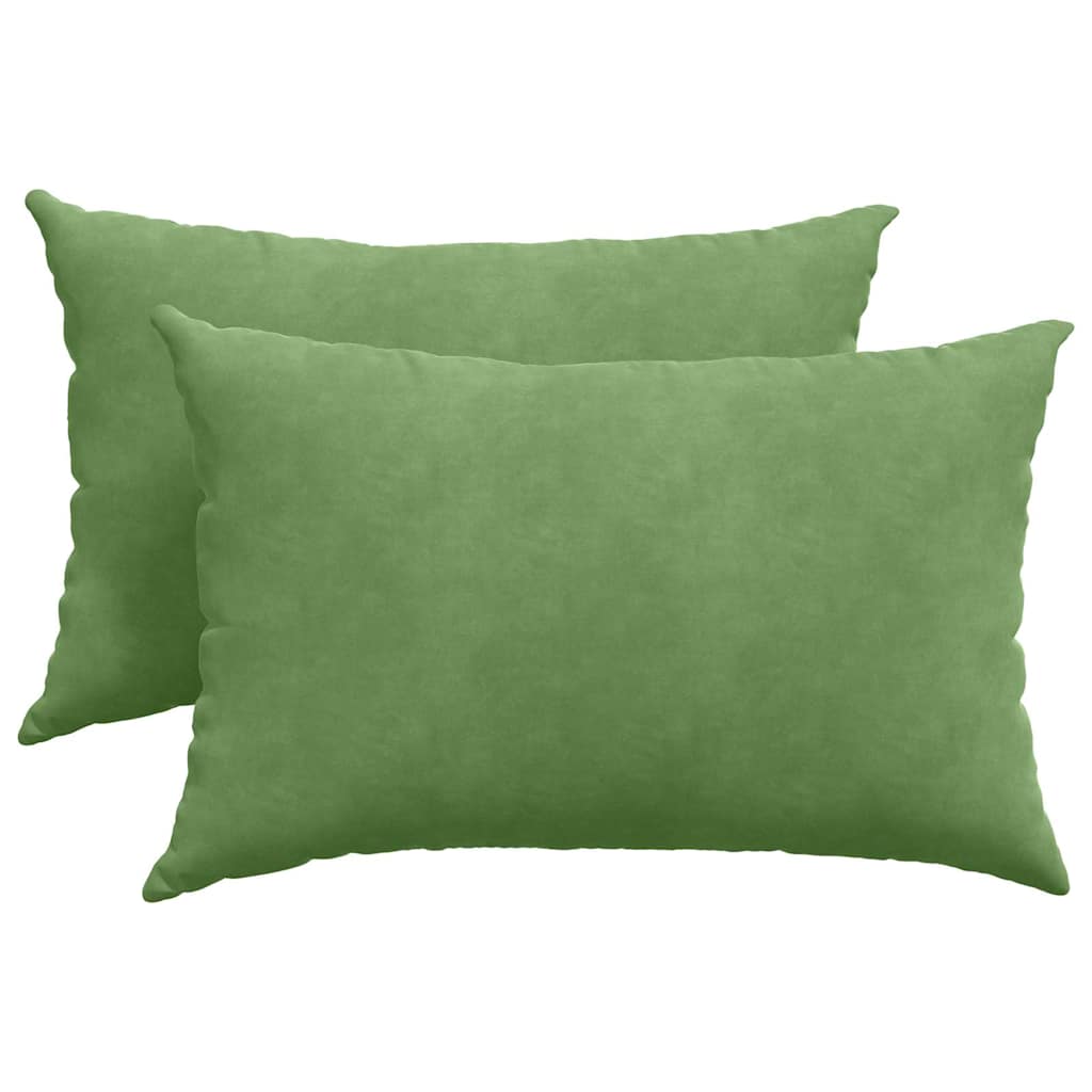 Jastučići za sofu 2 pcs Svijetlo zelena 60 x 40 cm