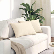 Jastučići za sofu 2 pcs Krema 60 x 40 cm Kordura tekstil