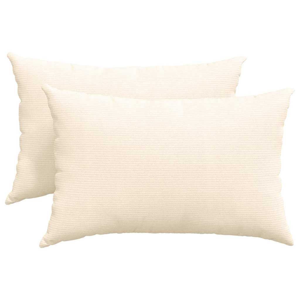 Jastučići za sofu 2 pcs Krema 60 x 40 cm Kordura tekstil