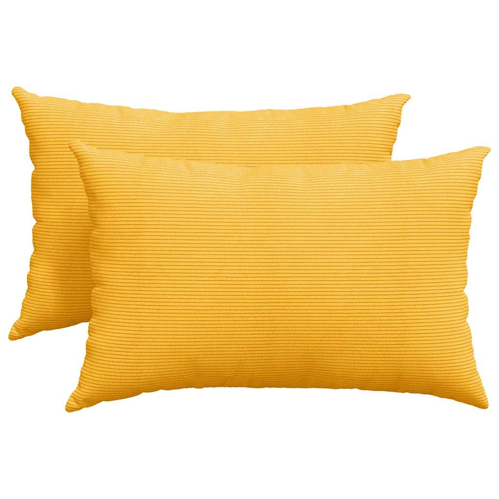 Jastučići za sofu 2 pcs Svijetlo žuta 60 x 40 cm