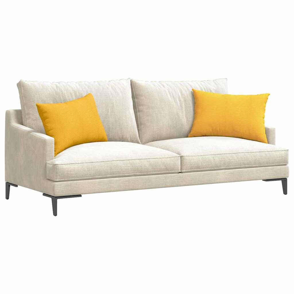 Jastučići za sofu 2 pcs Svijetlo žuta 60 x 40 cm