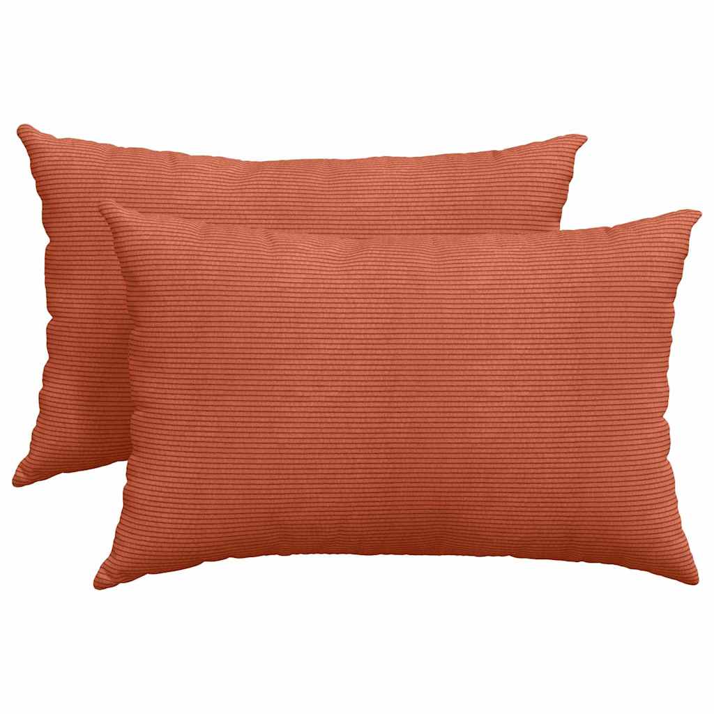Jastučići za sofu 2 pcs Crvena narančasta 60 x 40 cm