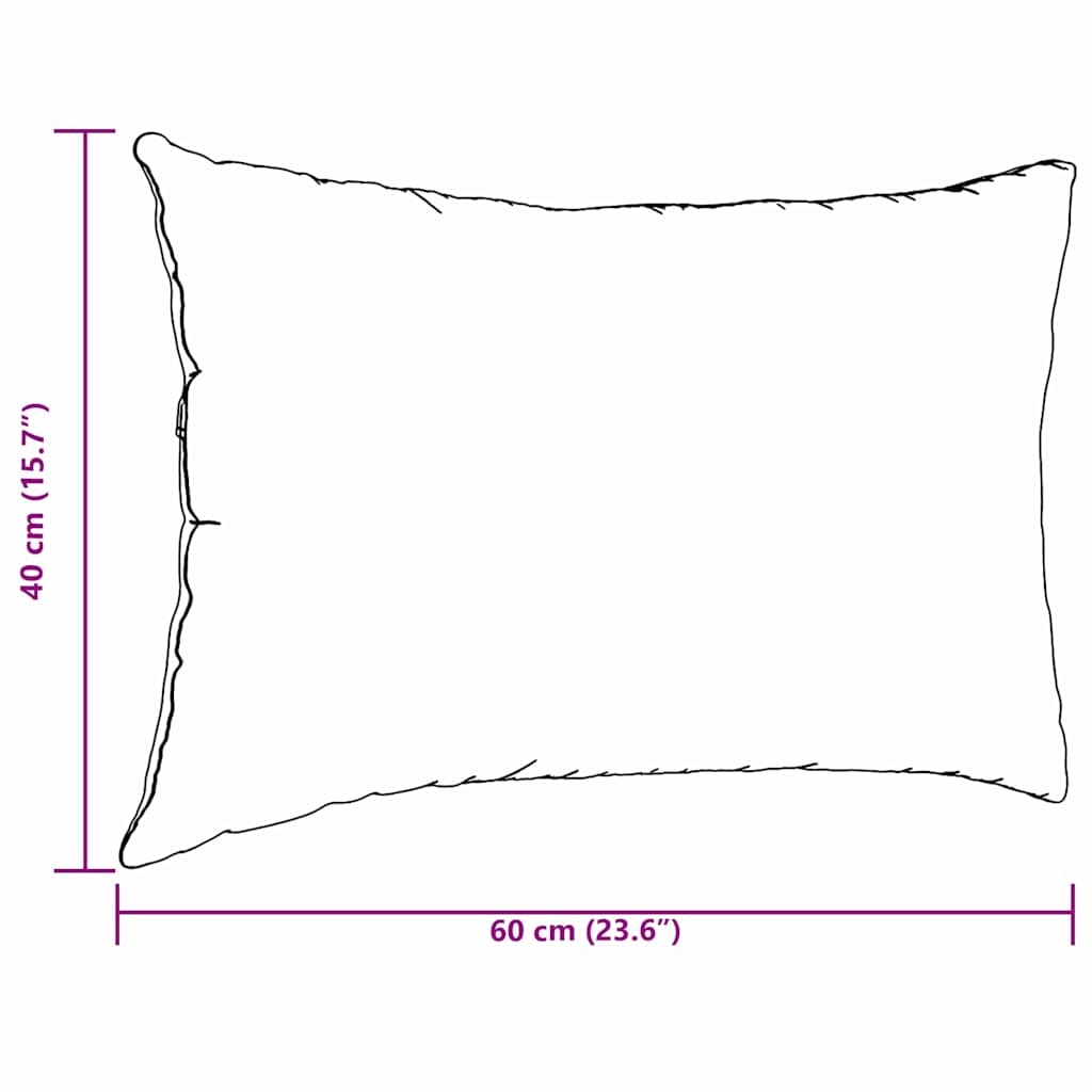 Jastučići za sofu 2 pcs Crvena narančasta 60 x 40 cm