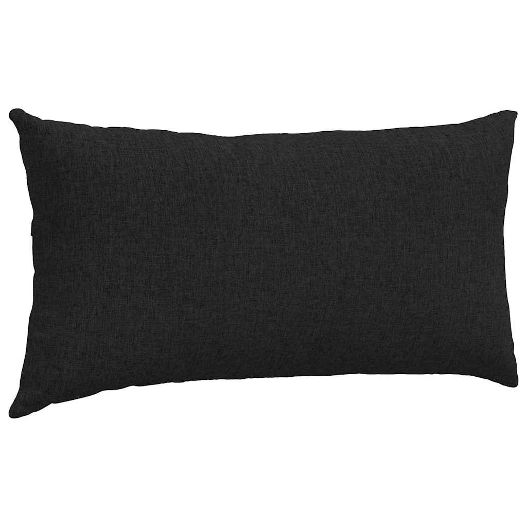Jastučići za sofu 2 pcs Crna 80 x 40 cm tkanina