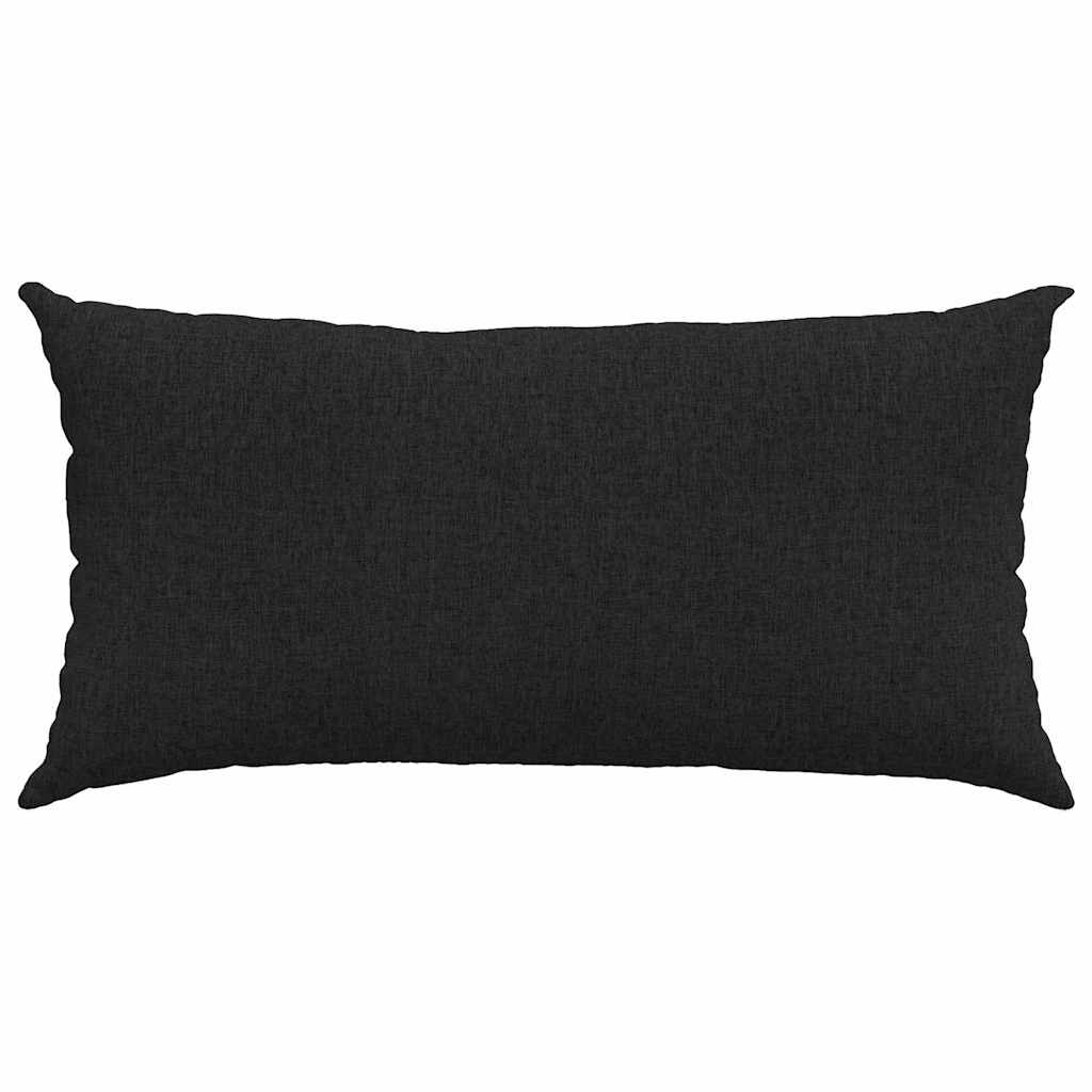 Jastučići za sofu 2 pcs Crna 80 x 40 cm tkanina