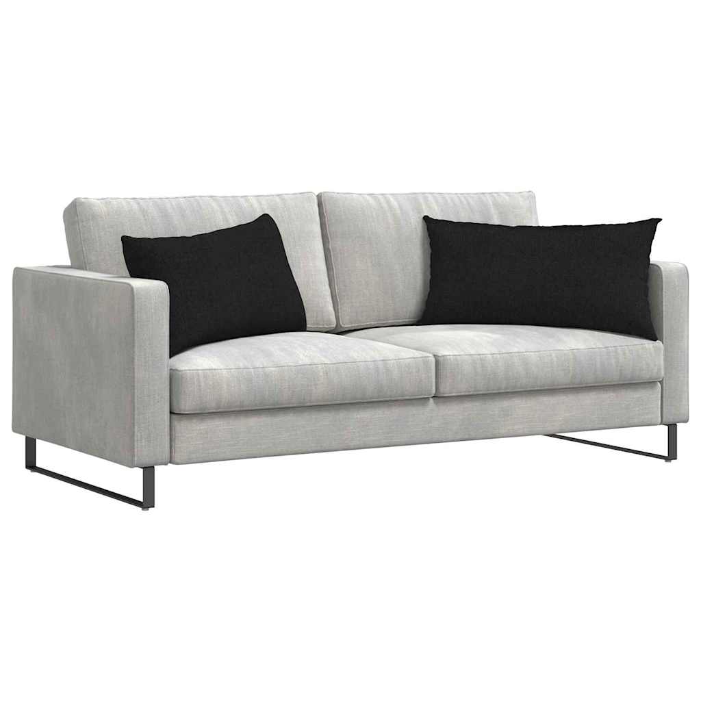 Jastučići za sofu 2 pcs Crna 80 x 40 cm tkanina