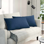 Jastučići za sofu 2 pcs Plava 80 x 40 cm tkanina