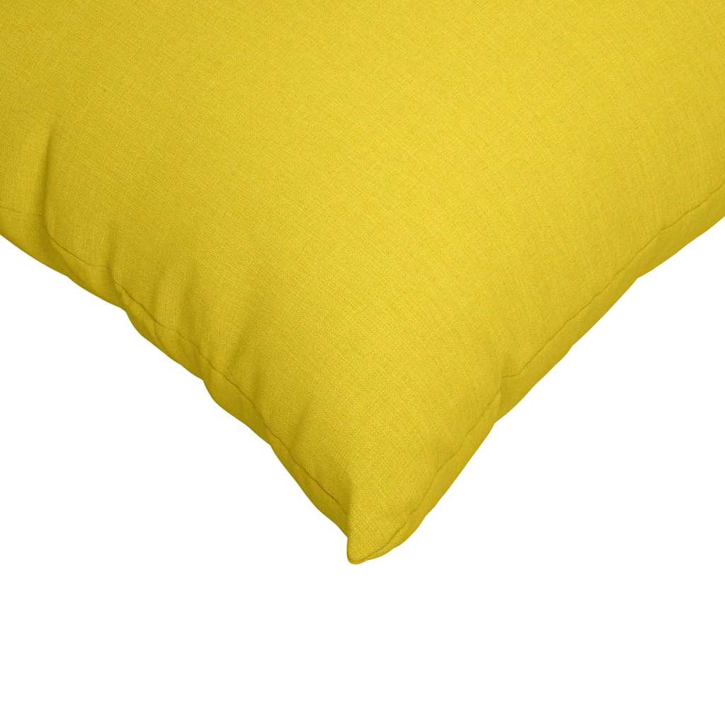 Jastučići za sofu 2 pcs Svijetlo žuta 80 x 40 cm tkanina