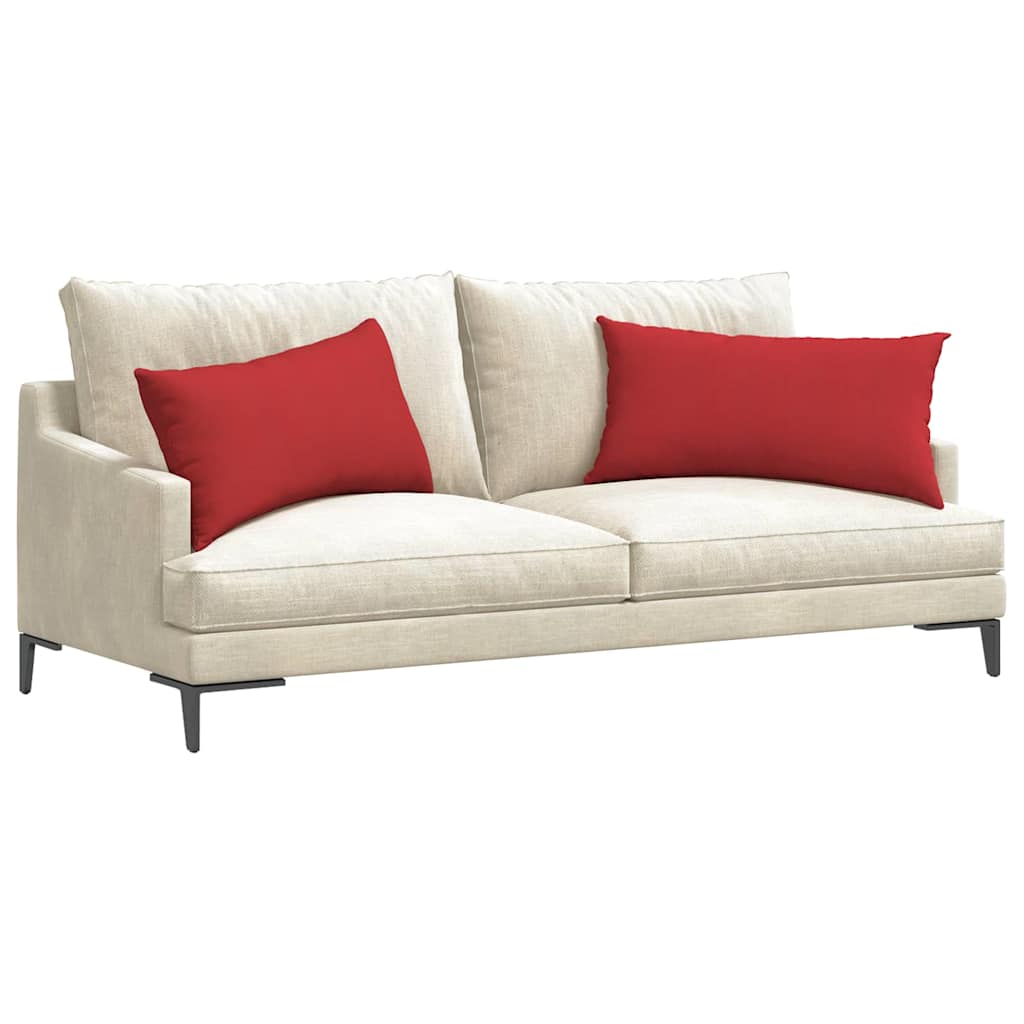 Jastučići za sofu 2 pcs Crvena 80 x 40 cm tkanina