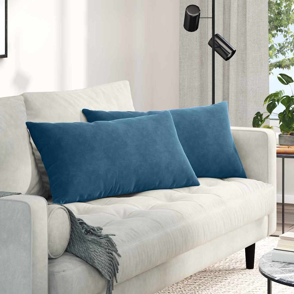 Jastučići za sofu 2 pcs Plava 80 x 40 cm Kordura tekstil