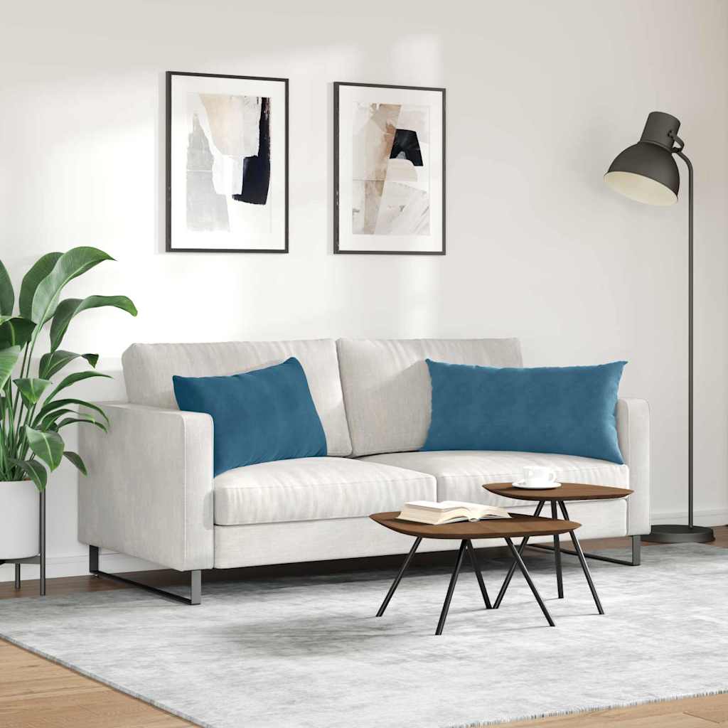Jastučići za sofu 2 pcs Plava 80 x 40 cm Kordura tekstil