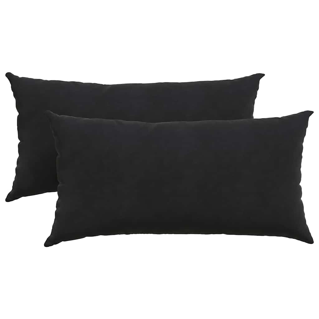 Jastučići za sofu 2 pcs Crna 80 x 40 cm Kordura tekstil