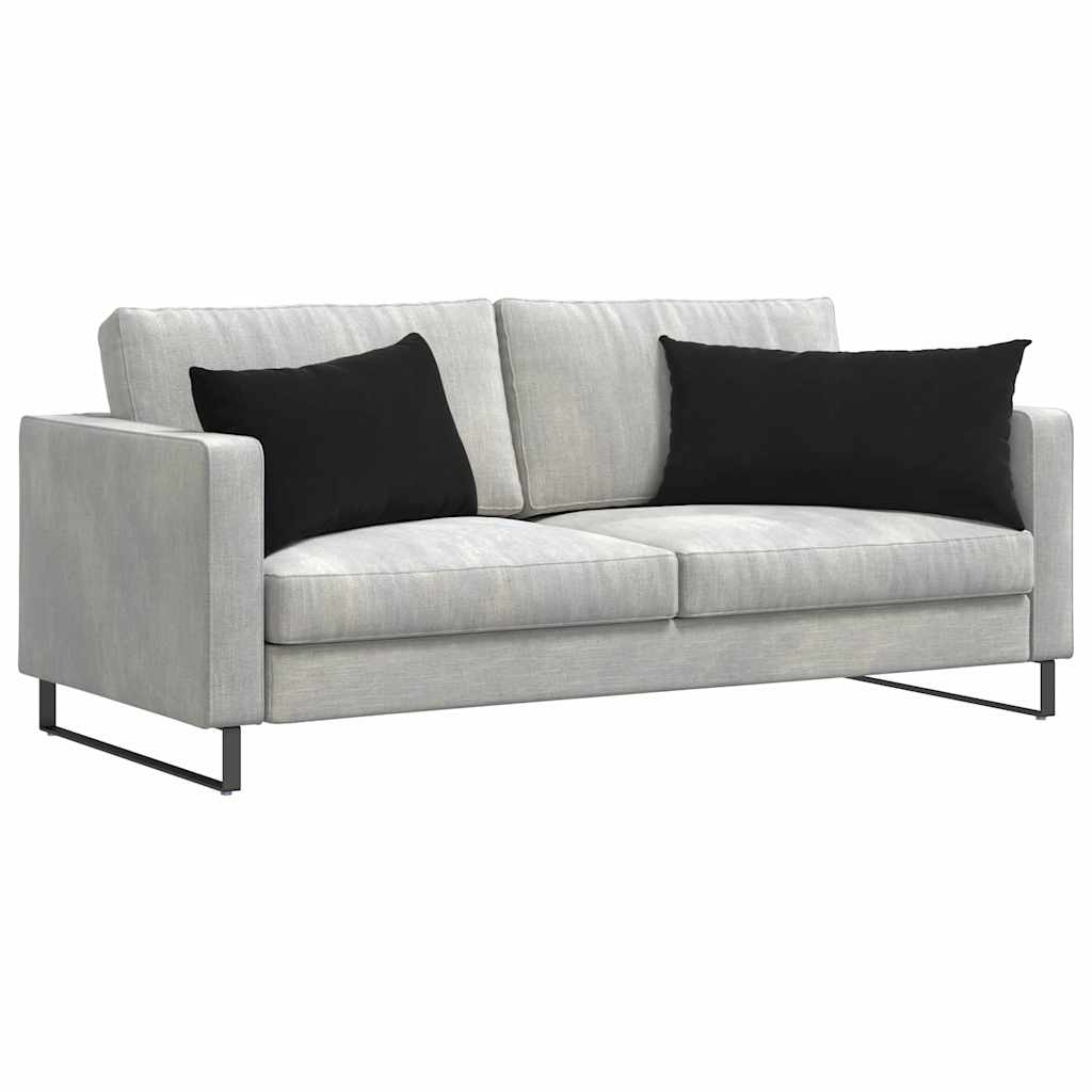 Jastučići za sofu 2 pcs Crna 80 x 40 cm Kordura tekstil