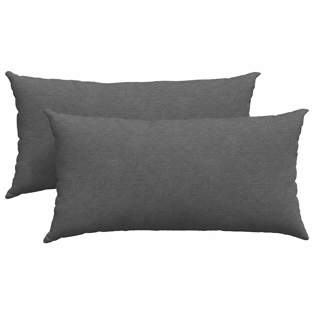 Jastučići za sofu 2 pcs Tamno siva 80 x 40 cm Kordura tekstil
