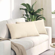 Jastučići za sofu 2 pcs Krema 80 x 40 cm Kordura tekstil