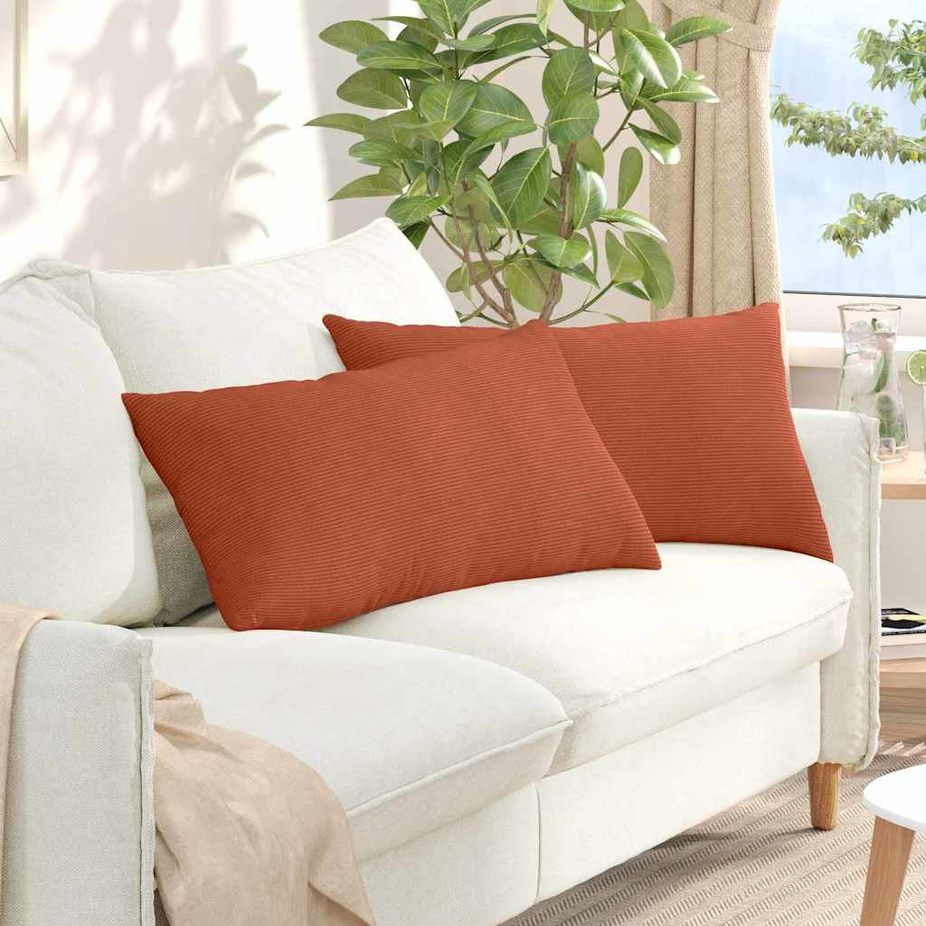 Jastučići za sofu 2 pcs Crvena narančasta 80 x 40 cm
