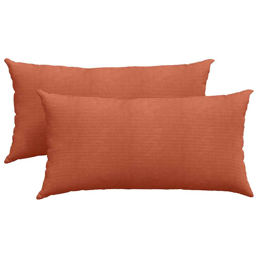 Jastučići za sofu 2 pcs Crvena narančasta 80 x 40 cm