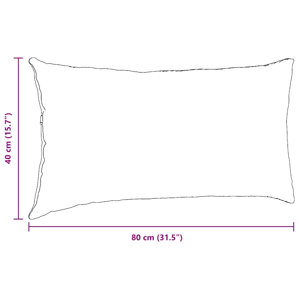 Jastučići za sofu 2 pcs Crvena narančasta 80 x 40 cm