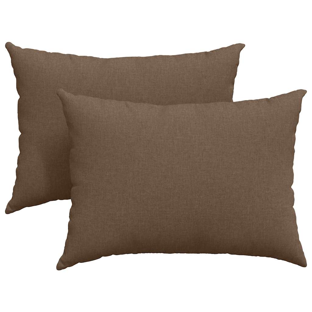 Jastučići za sofu 2 pcs Smeđa 70 x 50 cm tkanina