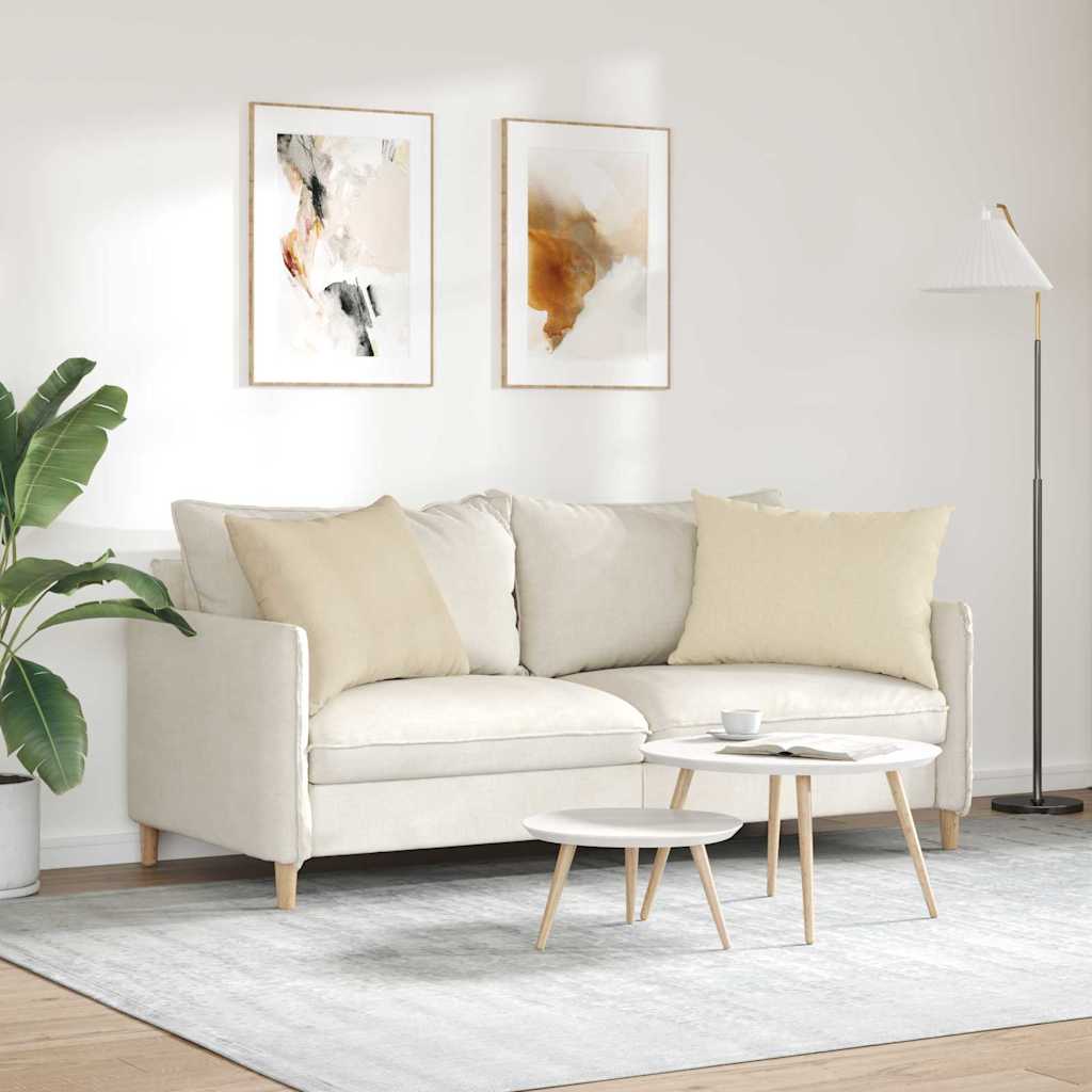 Jastučići za sofu 2 pcs Krema 70 x 50 cm tkanina