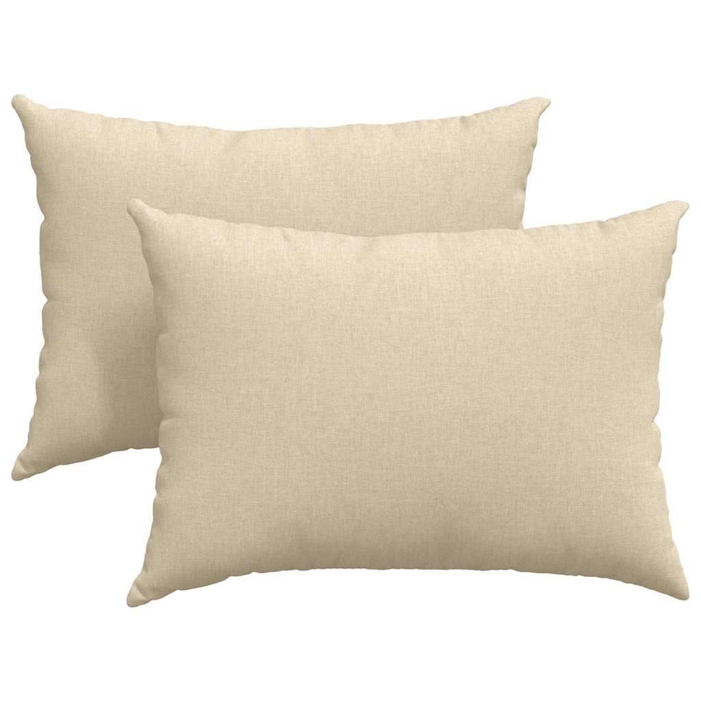 Jastučići za sofu 2 pcs Krema 70 x 50 cm tkanina