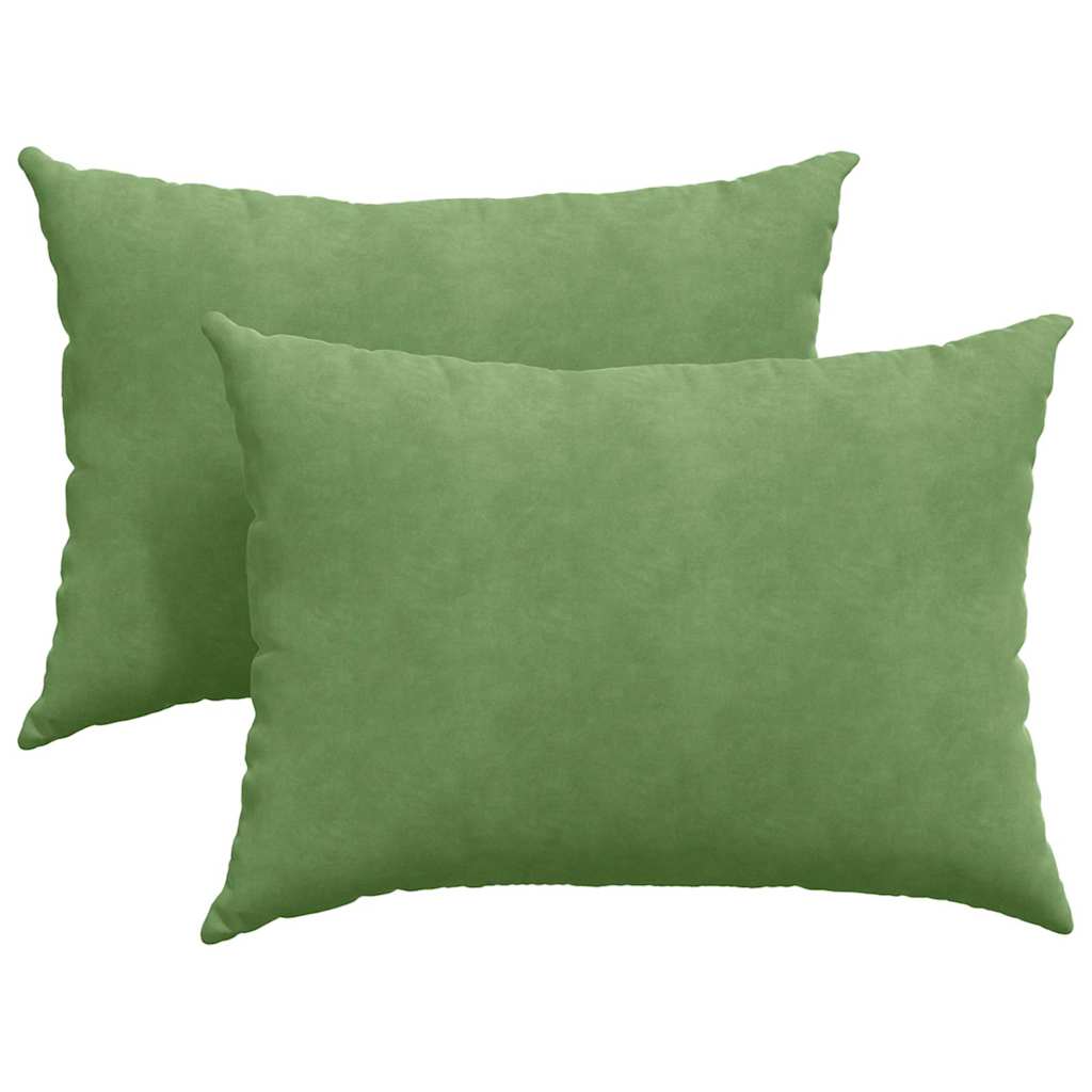 Jastučići za sofu 2 pcs Svijetlo zelena 70 x 50 cm