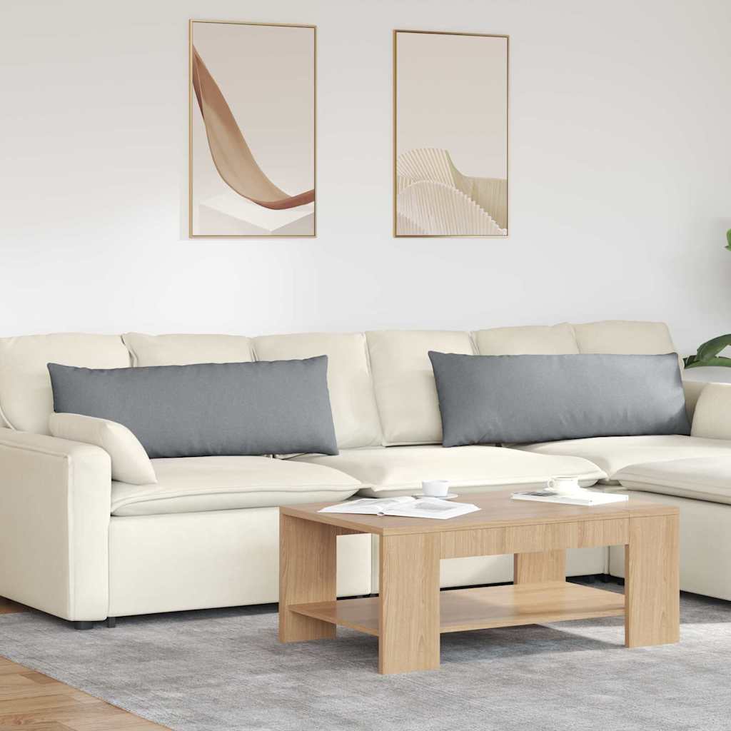 Jastučići za sofu 2 pcs Svijetlo siva 120 x 40 cm tkanina