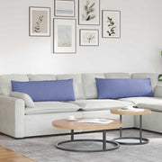 Jastučići za sofu 2 pcs Traper plava 120 x 40 cm tkanina