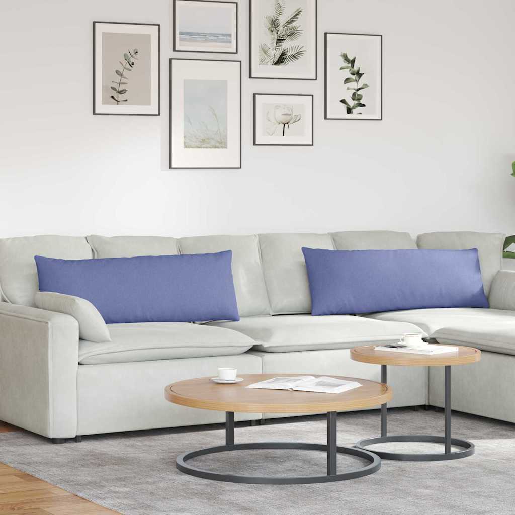 Jastučići za sofu 2 pcs Traper plava 120 x 40 cm tkanina