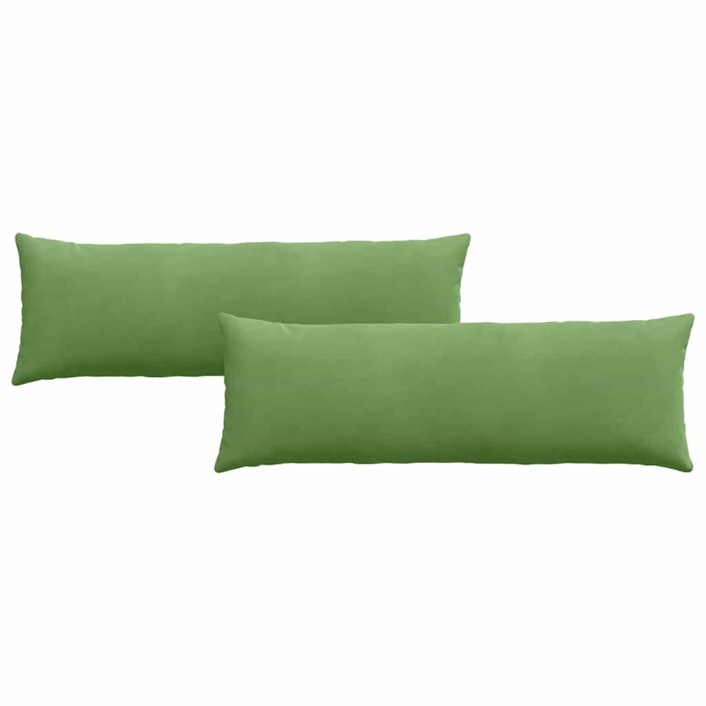 Jastučići za sofu 2 pcs Svijetlo zelena 120 x 40 cm