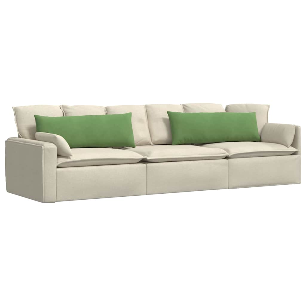 Jastučići za sofu 2 pcs Svijetlo zelena 120 x 40 cm