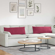 Jastučići za sofu 2 pcs Vinska crvena 120 x 40 cm