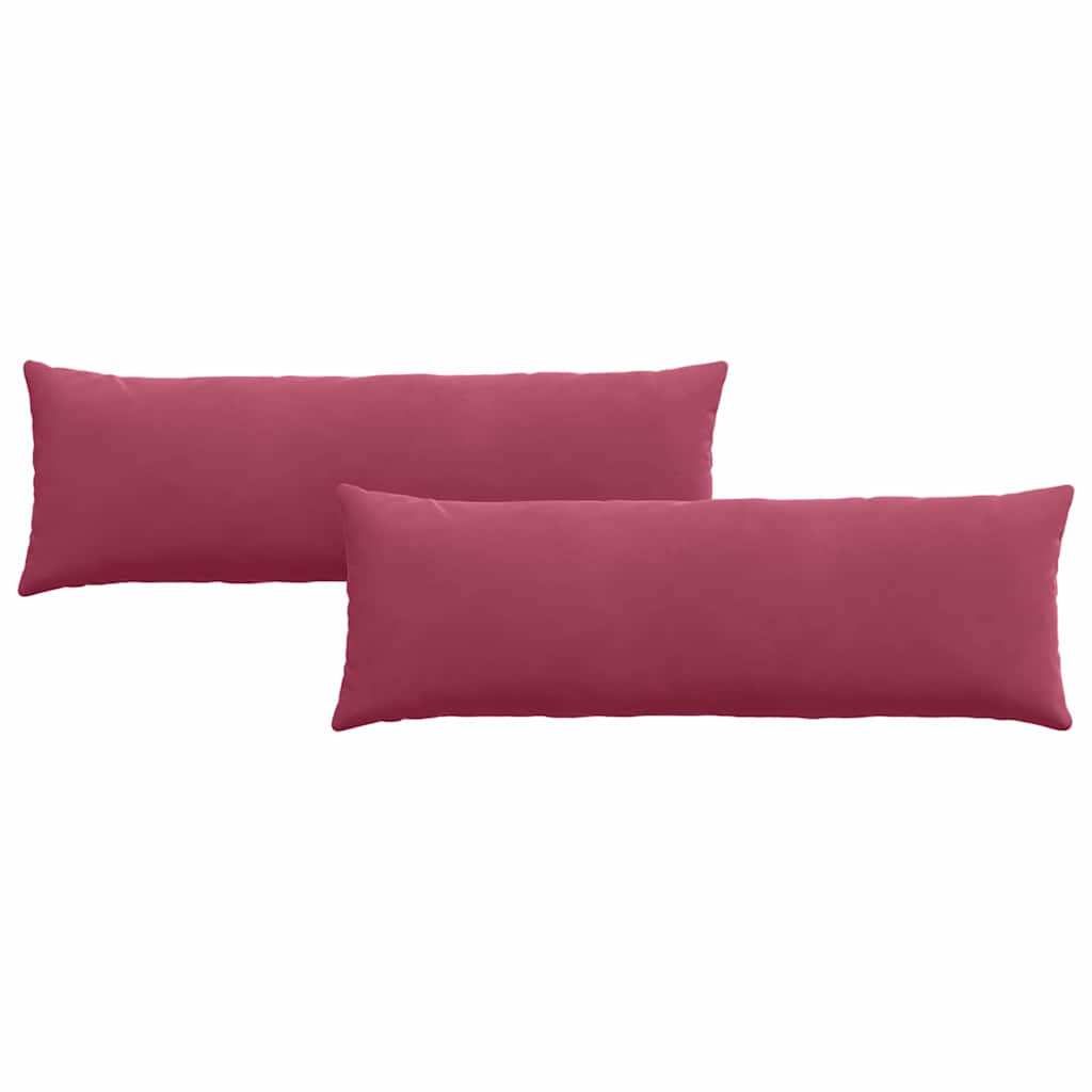 Jastučići za sofu 2 pcs Vinska crvena 120 x 40 cm