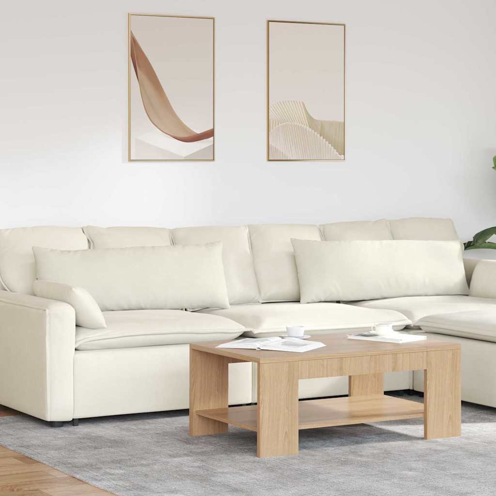 Jastučići za sofu 2 pcs Krema 120 x 40 cm Kordura tekstil