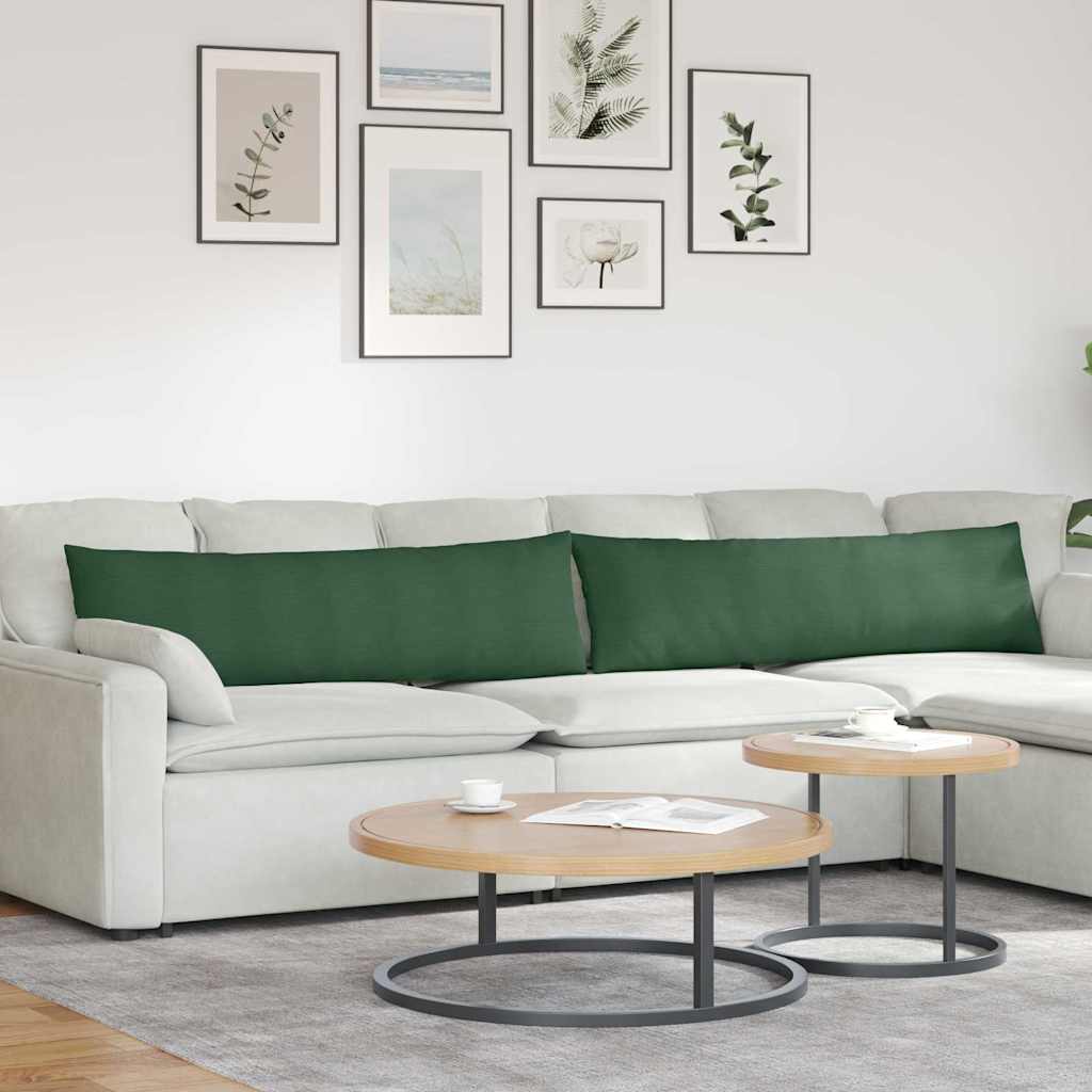 Jastučići za sofu 2 pcs Tamnozelena 145 x 40 cm Kordura tekstil