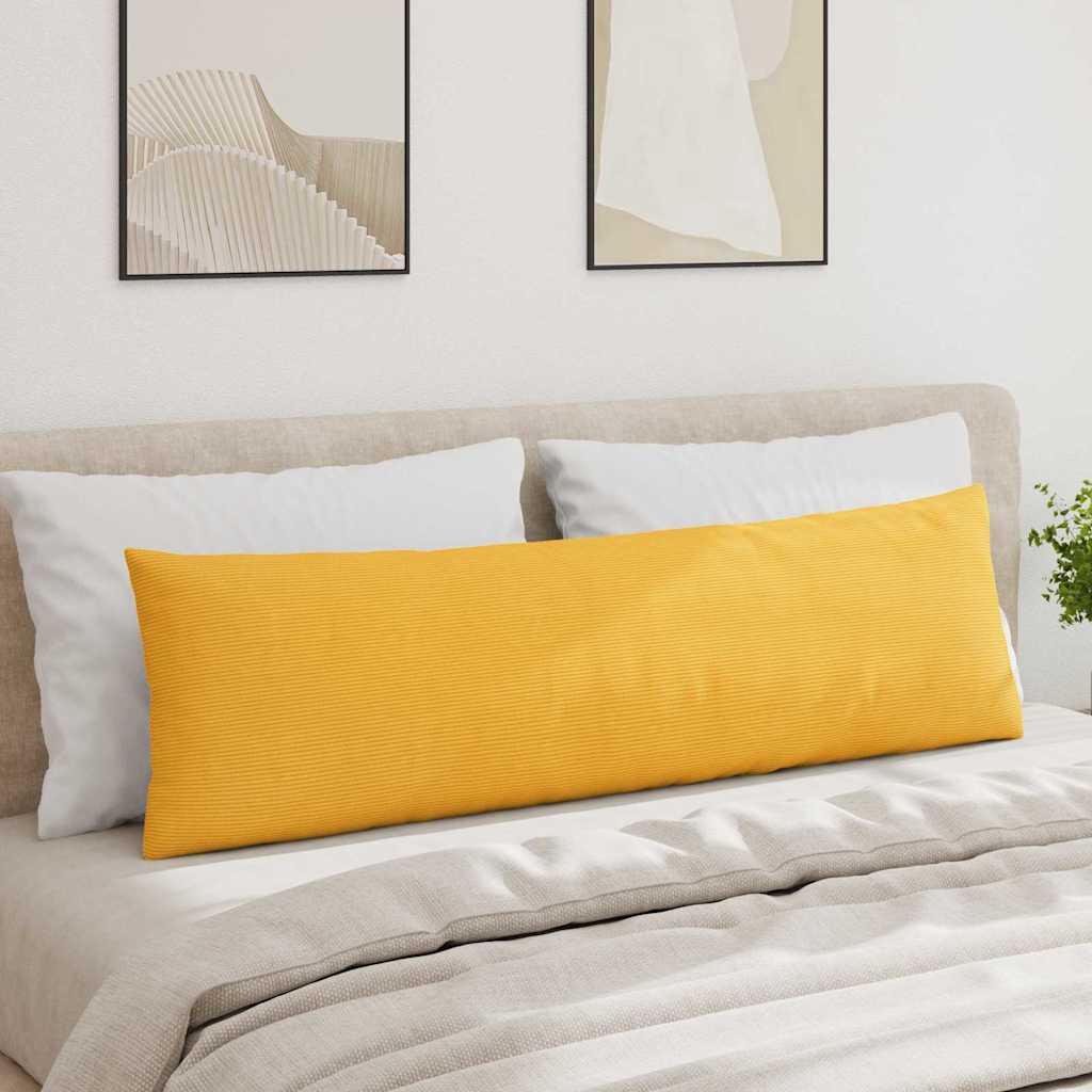 Jastučići za sofu 2 pcs Svijetlo žuta 145 x 40 cm