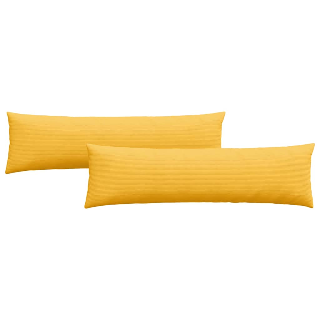 Jastučići za sofu 2 pcs Svijetlo žuta 145 x 40 cm