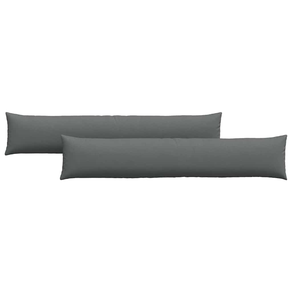 Jastučići za sofu 2 pcs Tamno siva 200 x 40 cm tkanina