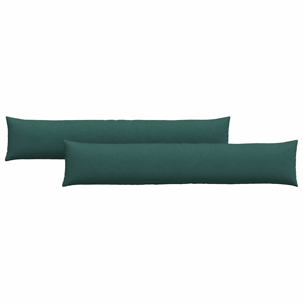 Jastučići za sofu 2 pcs Tamnozelena 200 x 40 cm tkanina
