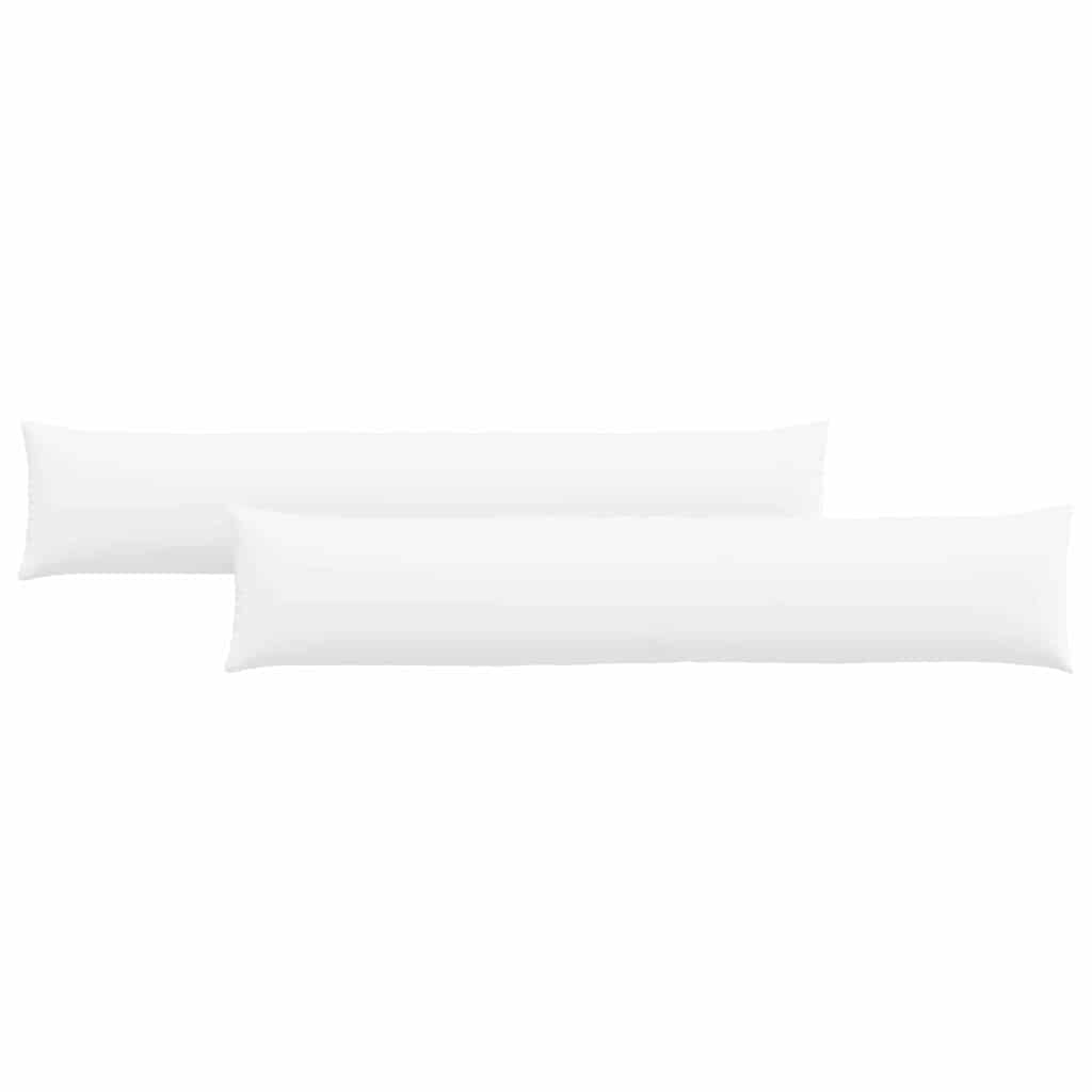Jastučići za sofu 2 pcs Bijelo 200 x 40 cm tkanina