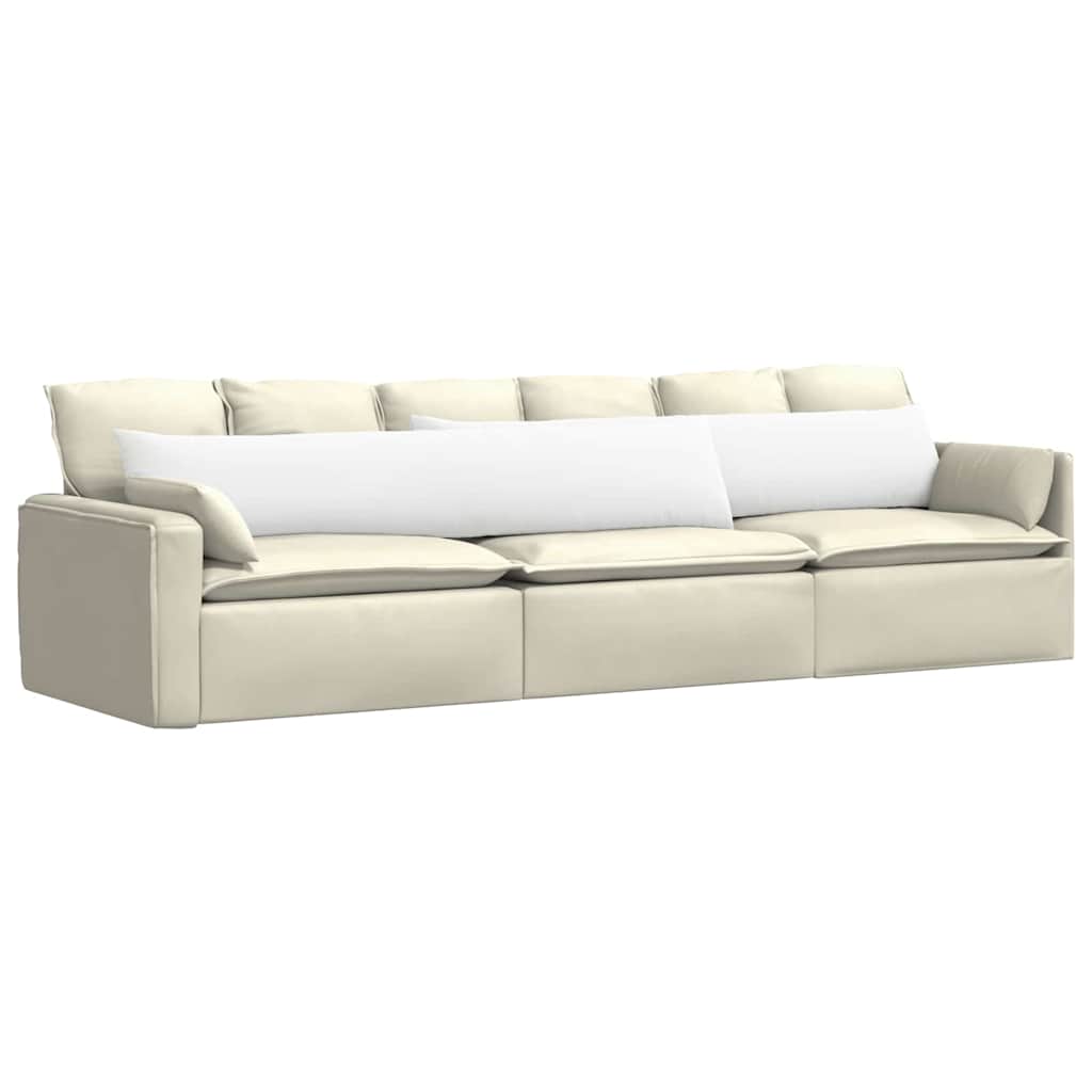 Jastučići za sofu 2 pcs Bijelo 200 x 40 cm tkanina