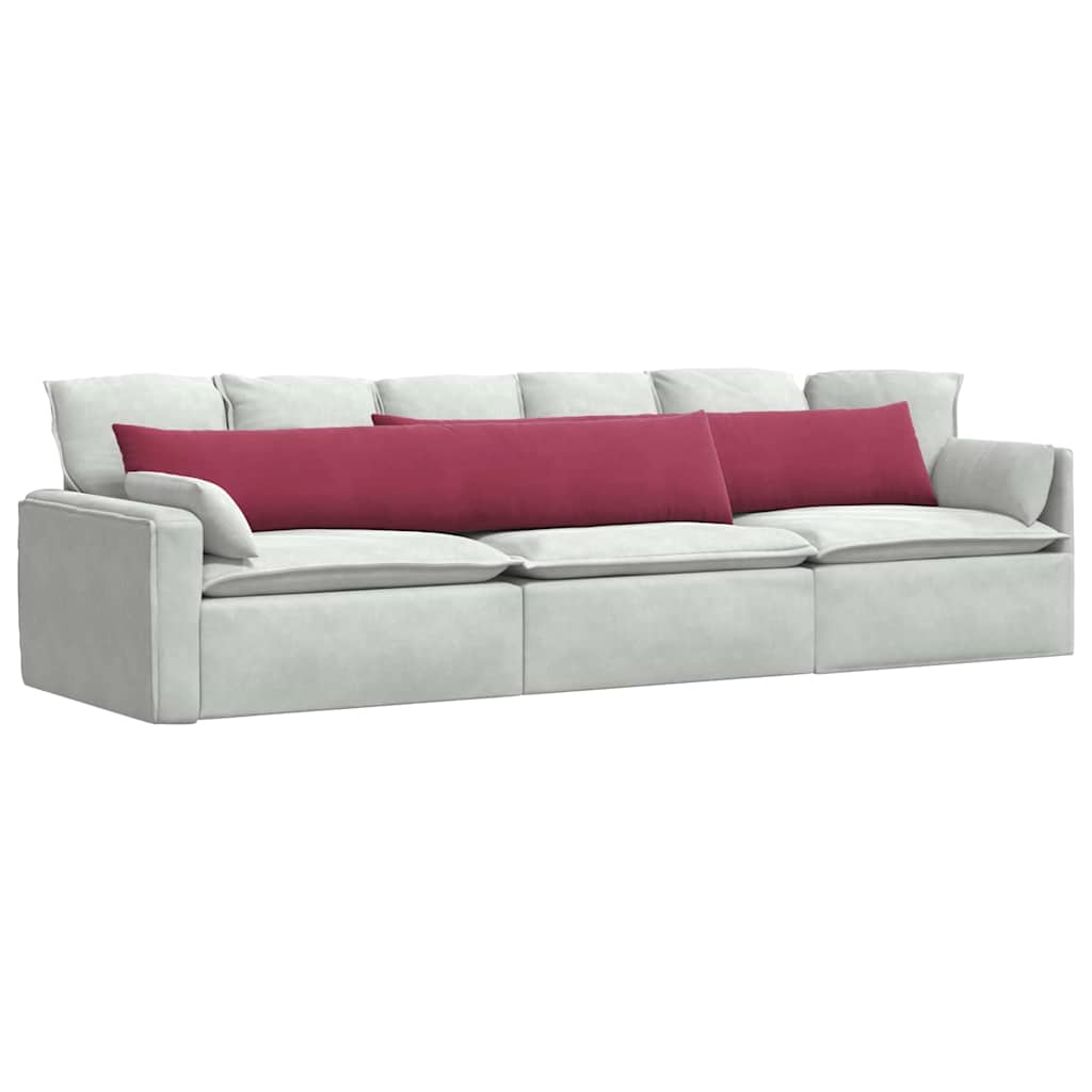 Jastučići za sofu 2 pcs Vinska crvena 200 x 40 cm