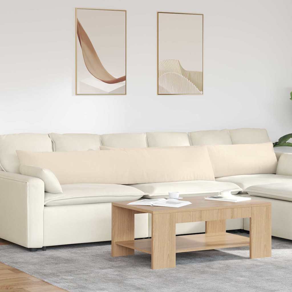 Jastučići za sofu 2 pcs Bež 200 x 40 cm tkanina