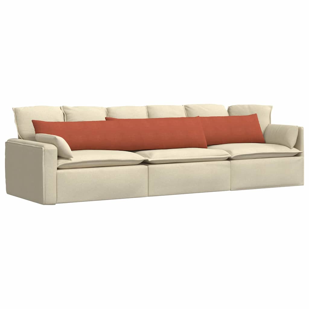 Jastučići za sofu 2 pcs Crvena narančasta 200 x 40 cm